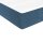 vidaXL Boxspringbett mit Matratze Dunkelblau 200x200 cm Samt