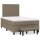 vidaXL Boxspringbett mit Matratze Taupe 120x200 cm Stoff