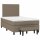 vidaXL Boxspringbett mit Matratze Taupe 120x200 cm Stoff