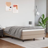 vidaXL Boxspringbett Cappuccino-Braun 120x200 cm Kunstleder