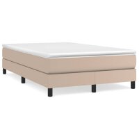 vidaXL Boxspringbett Cappuccino-Braun 120x200 cm Kunstleder