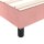 vidaXL Boxspringbett mit Matratze Rosa 80x200 cm Samt