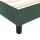 vidaXL Boxspringbett mit Matratze Dunkelgr&uuml;n 140x190 cm Samt