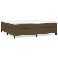 vidaXL Boxspringbett mit Matratze Dunkelbraun 200x200 cm Stoff