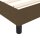 vidaXL Boxspringbett mit Matratze Dunkelbraun 200x200 cm Stoff