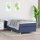 vidaXL Boxspringbett mit Matratze Blau 90x190 cm Stoff