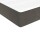 vidaXL Boxspringbett mit Matratze Dunkelgrau 80x200 cm Samt