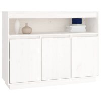 vidaXL Sideboard Wei&szlig; 104,5x34x80 cm Massivholz Kiefer