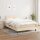 vidaXL Boxspringbett mit Matratze Creme 120x200 cm Stoff