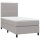 vidaXL Boxspringbett mit Matratze Hellgrau 80x200 cm Stoff