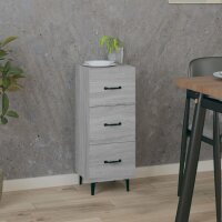 vidaXL Sideboard Grau Sonoma 34,5x34x90 cm Holzwerkstoff