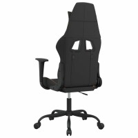 vidaXL Gaming-Stuhl mit Massagefunktion Schwarz und Orange Stoff