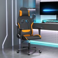 vidaXL Gaming-Stuhl mit Massagefunktion Schwarz und...