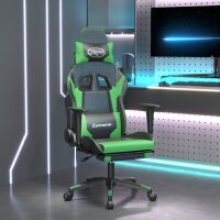 vidaXL Gaming-Stuhl mit Fußstütze Schwarz und...