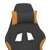 vidaXL Gaming-Stuhl mit Fu&szlig;st&uuml;tze Schwarz und Orange Stoff