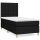 vidaXL Boxspringbett mit Matratze Schwarz 90x200 cm Stoff