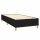 vidaXL Boxspringbett mit Matratze Schwarz 90x200 cm Stoff