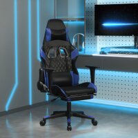 vidaXL Gaming-Stuhl mit Fußstütze Schwarz und...