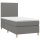 vidaXL Boxspringbett mit Matratze Dunkelgrau 100x200 cm Stoff