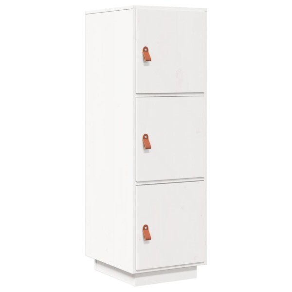 vidaXL Highboard Wei&szlig; 34x40x108,5 cm Massivholz Kiefer