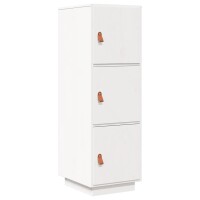 vidaXL Highboard Weiß 34x40x108,5 cm Massivholz Kiefer