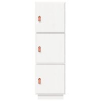 vidaXL Highboard Wei&szlig; 34x40x108,5 cm Massivholz Kiefer