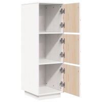 vidaXL Highboard Wei&szlig; 34x40x108,5 cm Massivholz Kiefer