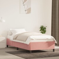 vidaXL Bettgestell Rosa 90x190 cm Samt