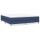 vidaXL Boxspringbett Blau 160x200 cm Stoff