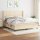 vidaXL Boxspringbett mit Matratze Creme 160x200 cm Stoff