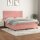 vidaXL Boxspringbett mit Matratze Rosa 180x200 cm Samt