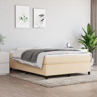 WOWONA Boxspringbett Creme 140x190 cm Stoff