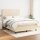 vidaXL Boxspringbett mit Matratze Creme 140x190 cm Stoff