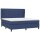 vidaXL Boxspringbett mit Matratze Blau 180x200 cm Stoff