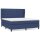 vidaXL Boxspringbett mit Matratze Blau 180x200 cm Stoff