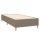 vidaXL Boxspringbett mit Matratze Taupe 80x200 cm Stoff