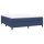 vidaXL Boxspringbett mit Matratze Blau 180x200 cm Stoff