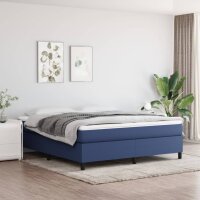 WOWONA Boxspringbett Blau 180x200 cm Stoff