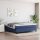 WOWONA Boxspringbett Blau 180x200 cm Stoff