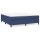 WOWONA Boxspringbett Blau 180x200 cm Stoff