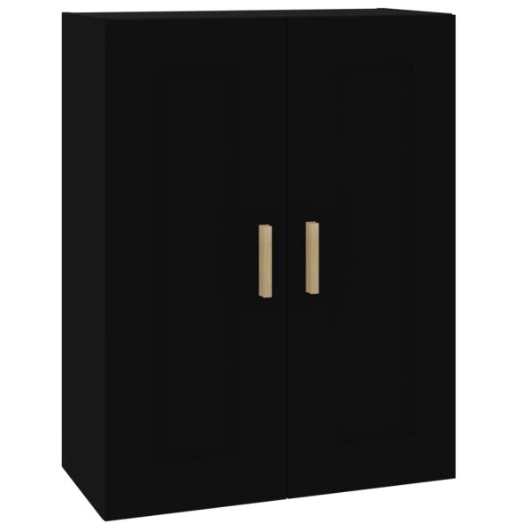 vidaXL Wandschrank Schwarz 69,5x32,5x90 cm Holzwerkstoff