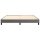 vidaXL Boxspringbett Grau 160x200 cm Kunstleder