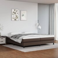 vidaXL Boxspringbett Braun 200x200 cm Kunstleder