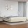 vidaXL Boxspringbett Creme 200x200 cm Kunstleder