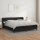 vidaXL Boxspringbett mit Matratze Schwarz 180x200 cm Kunstleder