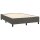 vidaXL Boxspringbett mit Matratze Dunkelgrau 140x200 cm Samt