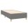 vidaXL Boxspringbett mit Matratze &amp; LED Dunkelgrau 90x200 cm Stoff