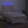 WOWONA Boxspringbett mit Matratze &amp; LED Creme 90x200 cm Stoff