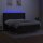 vidaXL Boxspringbett mit Matratze &amp; LED Schwarz 180x200 cm Stoff