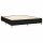 vidaXL Boxspringbett mit Matratze &amp; LED Schwarz 180x200 cm Stoff